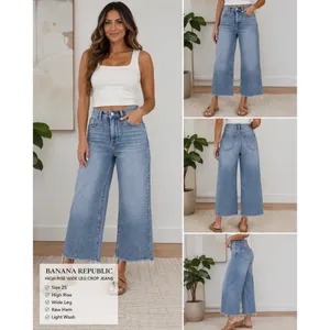Banana Republic Wide Leg Crop Jeans thumbnail 2