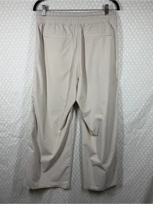 Athleta Cream Tan Avenue Wide Leg Crop High Rise Pants thumbnail 6