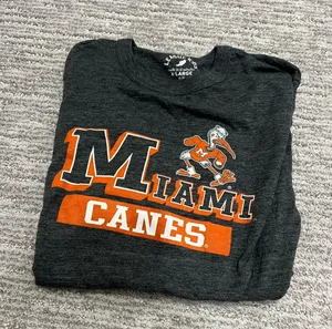 U Miami T Shirt Gray Size XS thumbnail 4