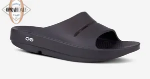 OOFOS Women's Slide Sandal - Black thumbnail 1