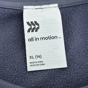 All in Motion Fleece Lined Top Gray Size XL 14 thumbnail 5