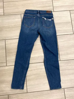 Hollister Low Rise Distressed Boyfriend Jeans thumbnail 5