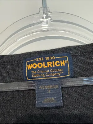 Woolrich Vintage Sweater Vest Womens‎ Christmas Trees Artsy Stitched grey Small thumbnail 3