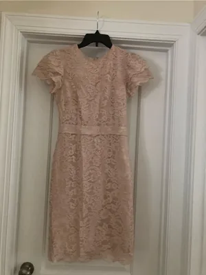 Rachel Parcell Blush Lace Midi Dress with Puff Sleeves thumbnail 3