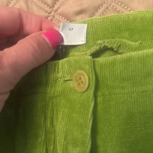 Marina Rinaldi size 17 (US 10) green corduroy pants but flare cute euc thumbnail 4