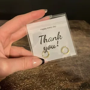 Small gold hoops with pearl details new in packaging thumbnail 2