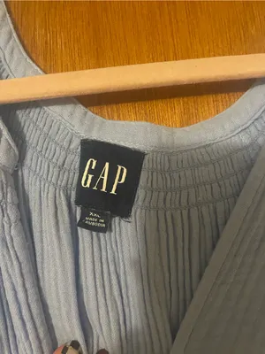 GAP Light Blue Cotton Gauze Dress thumbnail 2