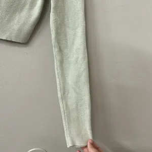 Princess Polly The Michael Top Cropped Sweater Ribbed Button Up Lime Sage Green thumbnail 5