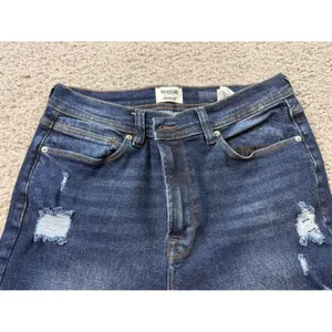 Kensie Vintage Luxe Distressed Flare Jeans Dark Wash Size 10/30 High Rise thumbnail 3