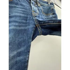 BKE Stella Straight Jeans Womens 25 Dark Wash‎ Blue Low Rise Whiskered Denim thumbnail 3