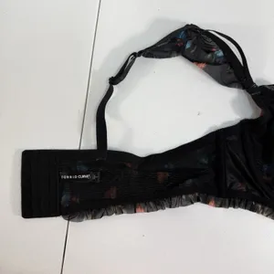 Torrid Plus 1X Bralette Bra Sweet‎ Inkatha Floral Ruffle Mesh Underwire Gorgeous thumbnail 12