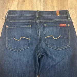 7 For All Mankind Women's Straight Leg Jean Dark Wash 24 thumbnail 5
