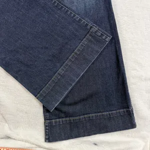 LOFT‎ 36X32 12 Dark Wash Denim Wide Leg Flare Jeans Stretch Retro Classic Preppy thumbnail 4