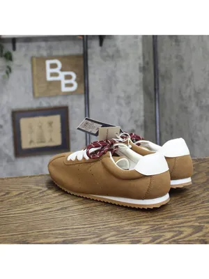 Universal Thread Womens JoJo Sneakers Double Lace Low Top 94462316 Brown 8.5M thumbnail 2