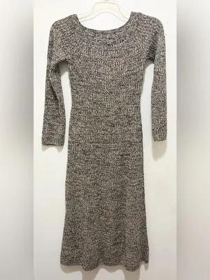 H&M Rib-Knit Off-the-Shoulder Dress Small NWT thumbnail 6