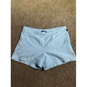 Reebok Womens Athletic Shorts Light Blue Elastic Waist Pockets‎ Size S Running thumbnail 2