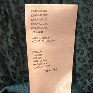 Anthropologie Maeve Tania Sacha Jacquard Tiered Tunic Dress‎ Dark Teal Green XS thumbnail 14