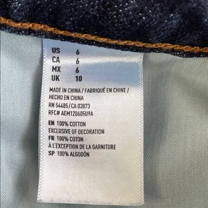 American Eagle Blue Hi-Rise Festival Jean Shorts thumbnail 5