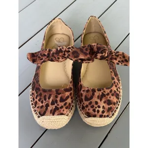 Jessica Simpson Lyra Leopard Print Espadrilles Shoes Flat Women’s Size 7.5 M thumbnail 3