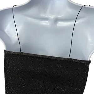 Intimately Free People Gold Sparkle Micro Brami Tank Festival Rave Whimsical M/L thumbnail 6