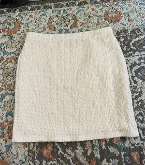 Knit Cream Skirt thumbnail 3