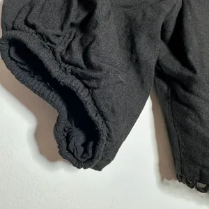 Lulus Black Off Shoulder Ruffle Cropped Puff Sleeve Top Womens‎ Size Small thumbnail 10