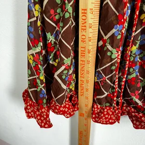 Anthropologie Corey Lynn Calter Tank Top Size 8 100% Silk‎ Ruffles Boho thumbnail 3