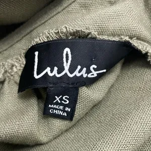 Lulus Feeling the Breeze Olive Green Buttoned Halter Backless Midi Dress Size XS thumbnail 8
