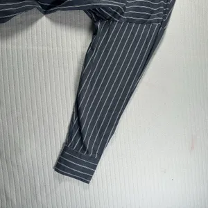 Abercrombie & Fitch Women’s XSP Striped Button Up Shirt Blue Slim Fit thumbnail 7