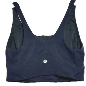 Lululemon Nulu Front-Darting Yoga Bra Black Size 8 Longline Crop Tank Gym thumbnail 4