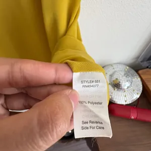 Cabi Mustard Yellow Double‎ Layer Chiffon Camisole Tie Front Tank Top M thumbnail 7