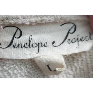 Penelope Project Ruffle Sleeve Sweatshirt Keyhole Back Casual‎ Top L thumbnail 3