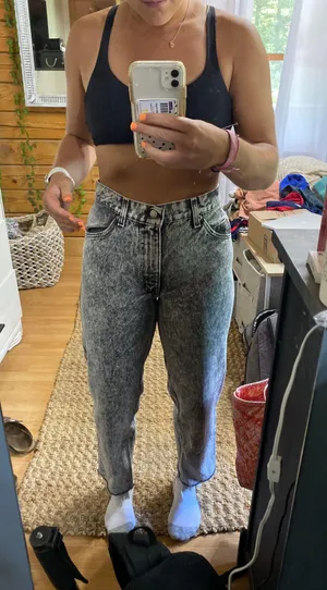 Levi's Black Acid Wash Jeans thumbnail 1