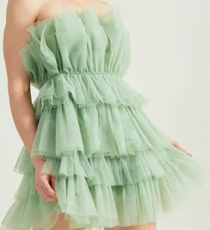 Altar'd State Tiered Tulle dress thumbnail 2