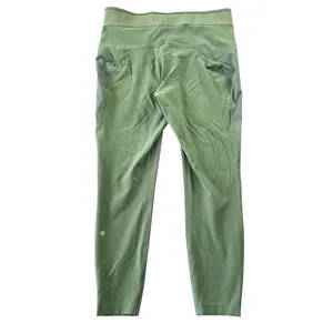 Lululemon 14 License‎ to Train High-Rise Tight Logo Waistband Grey Eucalyptus thumbnail 2