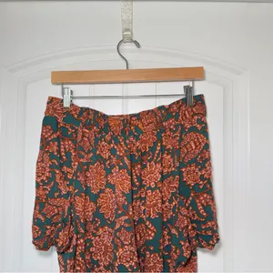 Free People Medium High Rise Olympia Harem Balloon Printed Boho Floral Pants‎ thumbnail 4