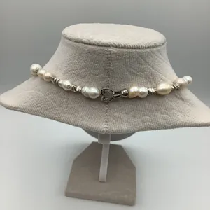 Nature Pearl Necklace 18” With Heart Clasp Sparkle thumbnail 5
