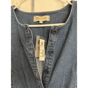 NEW $128‎ MSRP Madewell Straight Leg Denim Jumpsuit Utility Artsy Coveralls Sz 2 thumbnail 7