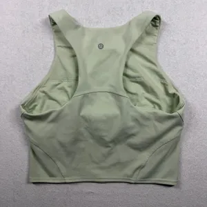 Lululemon Wunder Train Racerback Tank Top Light Support Size 10 Green thumbnail 2