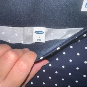 Old Navy women’s business casual stretchy Blue & White Polka Dot Pants size 8 🆕 thumbnail 10