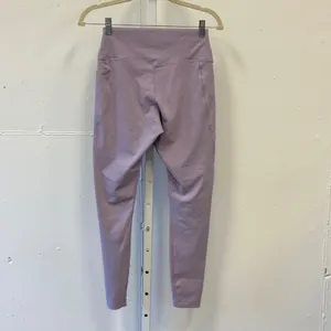 Uniqlo AIRism UV Protection Soft Pocket Leggings Purple Lilac Medium Athleisure thumbnail 2