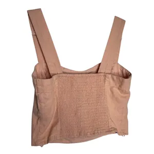 2020s Abercrombie & Fitch Peach Linen Corset Top & Wide Leg Pants Set NWT XS/S thumbnail 5