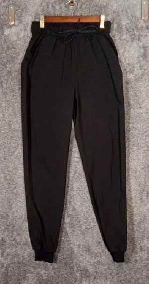 Lululemon Stretch High Rise Jogger Full Length Black Gym Runing Womens 4 thumbnail 1