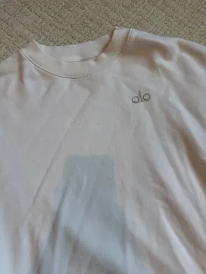 Alo White Crewneck Yoga Accolade thumbnail 2