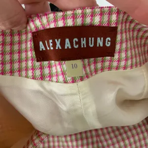 Alexa Chung High Waisted Plaid Womens Long Shorts US 6 thumbnail 14