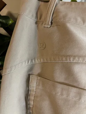 Lululemon Athletica Khaki Work Pants Wide Leg Size 30 thumbnail 3