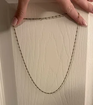 Plain gold chain necklace thumbnail 1