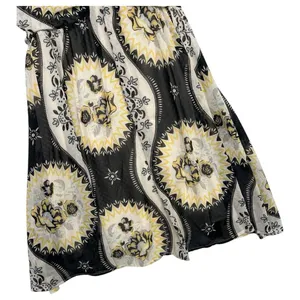 Free People Dress Womens Small Black Yellow Floral Babydoll Chiffon Festival thumbnail 6