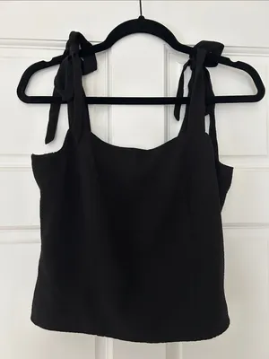 Old Navy Black Tie-Shoulder Camisole thumbnail 1