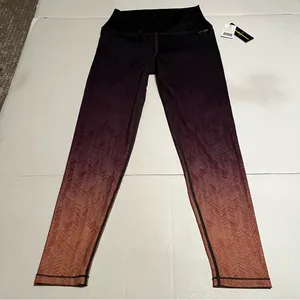 AR-33 Alpha High Waist Gray Purple Ombré Womens‎ SZ Medium Athletic Leggings NEW thumbnail 3